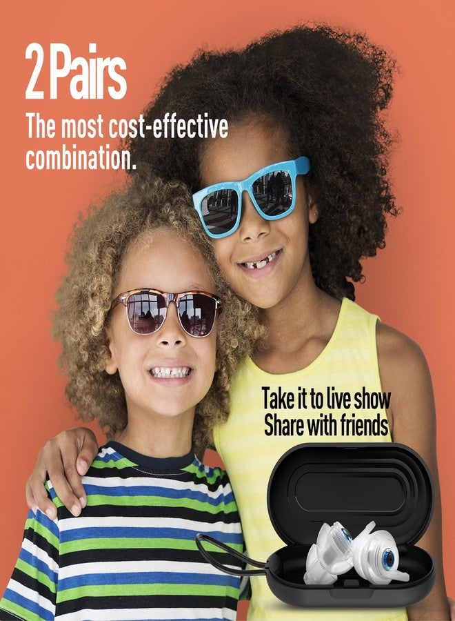 Hearprotek Kids Earplugs (6-12 yrs) - 2 Pairs High Fidelity Concert Ear Plugs for Children, Adults with Small Ear Canals, 23dB Kids Noise Reduction Earplugs for Concerts, Rehearsal, Festival, Party (Blue) - Image 4